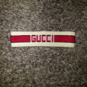 Gucci 80s Style Red/White Elastic Stylish Headband